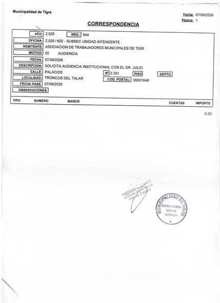 MUNICIPALES TIGRE