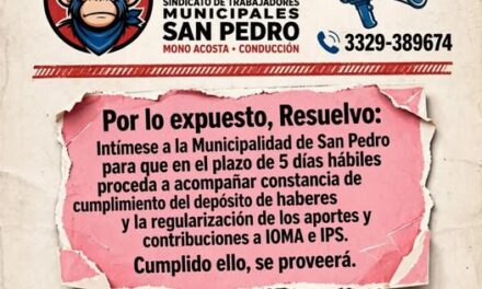 MUNICIPALES de SAN PEDRO (B.A.) – STMSP –