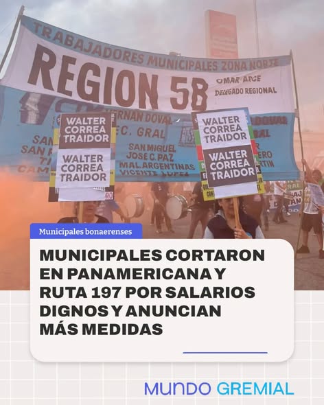 ¡MÁXIMA TENSION EN EL CONURBANO! LA FESIMUBO CORTÓ LA PANAMERICANA Y ANUNCIÓ UN PLAN DE LUCHA PROLONGADO