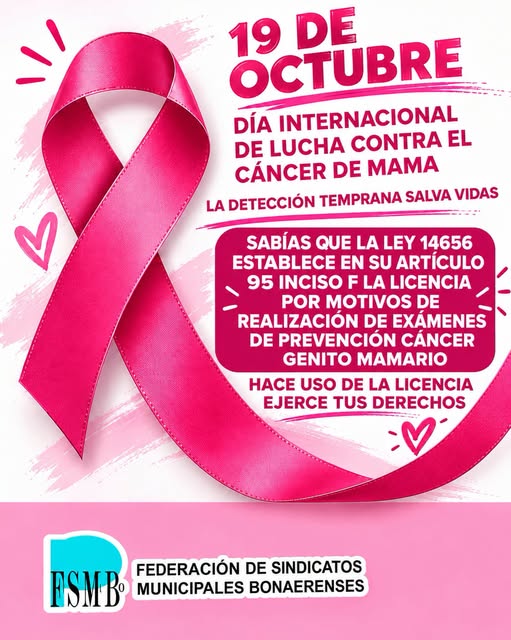 DÍA INTERNACIONAL DE LUCHA CONTRA EL CÁNCER DE MAMA